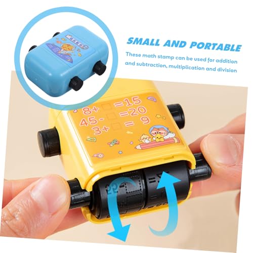 Abaodam Mathe rollstempel für Mathe Übungsstempel Addition Subtraktion Multiplikation Division Kompaktes Lernspielzeug Tragbar Einfach zu Bedienen für Grundschule und Homeschooling Abaodam Mathe rollstempel für Mathe Übungsstempel Addition Subtraktion Multiplikation Division Kompaktes Lernspielzeug Tragbar Einfach zu Bedienen für Grundschule und Homeschooling von Abaodam