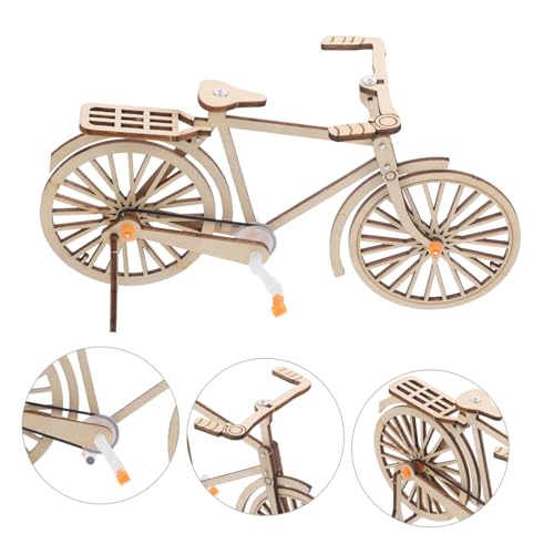 Abaodam Mechanisches Fahrradmodell DIY Wissenschaft Experiment Fahrradriemenantrieb Lernspielzeug Kreative Physik Dekoration Handwerkliche Fertigkeiten Fördern von Abaodam