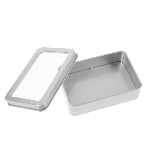 Abaodam Metallgehäuse Storage Boxes aufbwahrungs-Box schmuckbox Handlich schmuckkasten Dressingbehälter mit Deckel Behälter für Zinnwürfel Shaker Hausbedarf Würfel liefert Eisen Silver Abaodam Metallgehäuse Storage Boxes aufbwahrungs-Box schmuckbox Handlich schmuckkasten Dressingbehälter mit Deckel Behälter für Zinnwürfel Shaker Hausbedarf Würfel liefert Eisen Silver von Abaodam