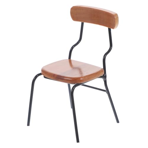 Abaodam Miniaturmöbel Esszimmer Tisch Und Stuhl Für Puppenhaus Tragbar Dekorativ Für Mikro Landschaften Und Foto Requisiten Schwarze Ausführung von Abaodam