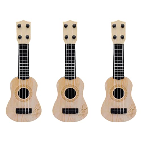 Abaodam Musikspielzeug Für Kleinkinder – 3 Mini-Gitarren Spielzeug Für Die Früherziehung Hand-Auge-koordination Sicheres Material Gitarrenspielzeug Für Kinder von Abaodam