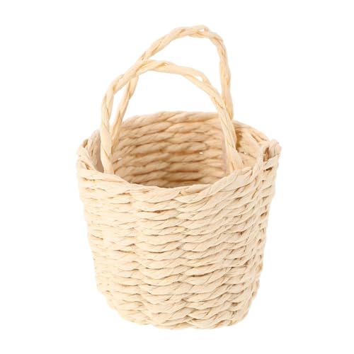 Abaodam Mini-Aufbewahrungskorb, Körbe, Miniaturkorb, kleiner Weidenkorb, Mini-Lebensmittelwagen, Lebensmittel-Einkaufskorb, Puppenhausbedarf, Puppenhaus, Lebensmittelkorb, Rattan, Beige Abaodam Mini-Aufbewahrungskorb, Körbe, Miniaturkorb, kleiner Weidenkorb, Mini-Lebensmittelwagen, Lebensmittel-Einkaufskorb, Puppenhausbedarf, Puppenhaus, Lebensmittelkorb, Rattan, Beige von Abaodam