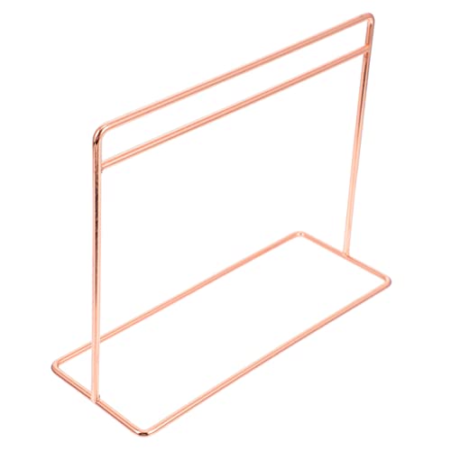 Abaodam Mini-Aufhänger Mini Puppenkleiderständer Miniatur-Puppenhaus-Ornament Mini-Kleiderbügel Zubehör für Puppenstubenständer Zubehör für Puppenhausregale Puppenschrank Eisen Rose Gold von Abaodam