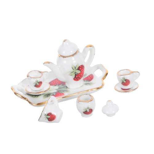 Abaodam Mini Becher Für Puppenhaus Kleine Tassen Miniatur Requisiten Kleine Kaffeetasse Aus Porzellan DIY Puppenhaus Küchendekor Mini Geschirr Modell Miniatur von Abaodam