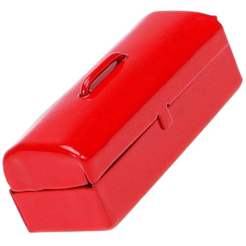 Abaodam Mini-Blechdose Puppen-Werkzeugkasten Werkzeugkoffer Miniatur-Werkzeugkasten kleines Kinderspielzeug verschleißfestes Kinderspielzeug Mini-Hausverzierung Eisen rot Abaodam Mini-Blechdose Puppen-Werkzeugkasten Werkzeugkoffer Miniatur-Werkzeugkasten kleines Kinderspielzeug verschleißfestes Kinderspielzeug Mini-Hausverzierung Eisen rot von Abaodam