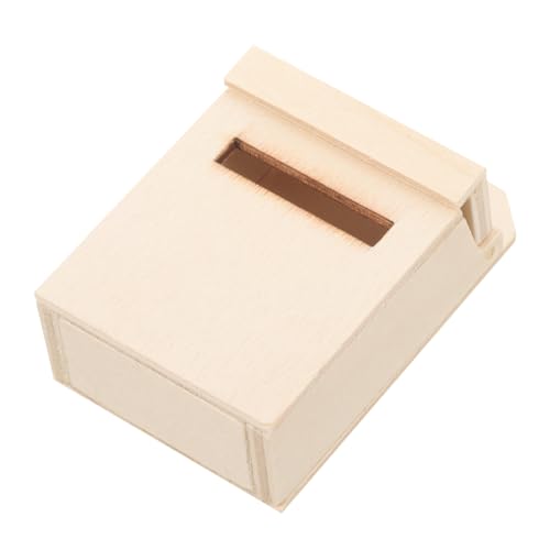 Abaodam Perfekt Für Abschlussprojekte – Mini-briefkasten Aus Holz Spielzeugbriefkasten Für Modelle Puppenhaus-Dekoration Abaodam Perfekt Für Abschlussprojekte – Mini-briefkasten Aus Holz Spielzeugbriefkasten Für Modelle Puppenhaus-Dekoration von Abaodam
