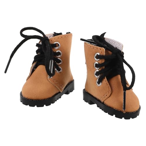 Abaodam Mini Doll Boots Bjd Puppenschuhe Feine Gestickte Miniatur Stiefel Stabile Leichte Puppen-Boots für Sammler Puppenhaus Kreative Dekoration von Abaodam