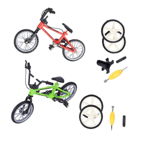 Abaodam Finger-mini-Fahrrad-Set Bewegungsspielzeug 2er-Pack Kognitives Spielzeug für Jungen und Mädchen Zum Pädagogischen Lernen von Abaodam