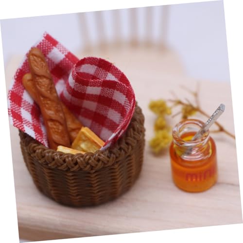 Abaodam Mini Frühstücksset Teilig mit Mini Brotkorb Realistisches Puppenhaus Zubehör Dekorative Detailgetreue für Dollhouse Deko Abaodam Mini Frühstücksset Teilig mit Mini Brotkorb Realistisches Puppenhaus Zubehör Dekorative Detailgetreue für Dollhouse Deko von Abaodam