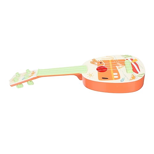Abaodam Mini Gitarre für Ukulele mit Verstellbaren Saiten Sicheres Musikspielzeug für Kleinkinder Fördert Frühe Bildung und Kreativität von Abaodam