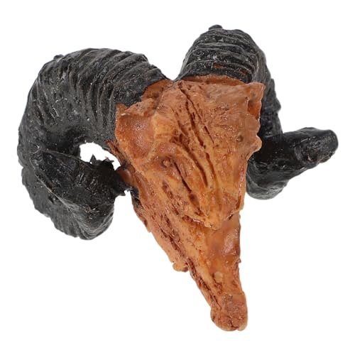Abaodam Mini Harz Totenkopf Figuren Tierschädel Miniatur Figuren Halloween Figur für DIY Basteln Halloween Weihnachten Landschaft Dekoration von Abaodam