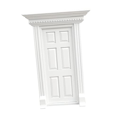 Abaodam Mini Haustür Ornament Weißes Möbelmodell für Puppenhäuser Fächer Design Verarbeitung für DIY Projekte und Kreative Spielwelten Abaodam Mini Haustür Ornament Weißes Möbelmodell für Puppenhäuser Fächer Design Verarbeitung für DIY Projekte und Kreative Spielwelten von Abaodam