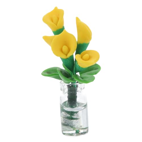 Abaodam Mini Hauszubehör Miniatur Blumenspielzeug Funkelnde Puppen Kleine Bonsai Miniaturpflanzen Modell Künstliche Pflanzen Puppenhaus Töpfe Kleiner Blumentopf Kleine von Abaodam
