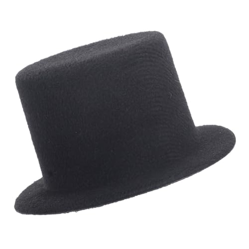 Abaodam Mini-Hut Top-hat-kostüm Puppe Hasenmütze Schutzhelme Kostüm Hut Miniatur-cowboyhüte Zum Basteln Zylinder Für Mini-hüte Geburtstagshut Miniatur-hexenhut Stoff Black von Abaodam