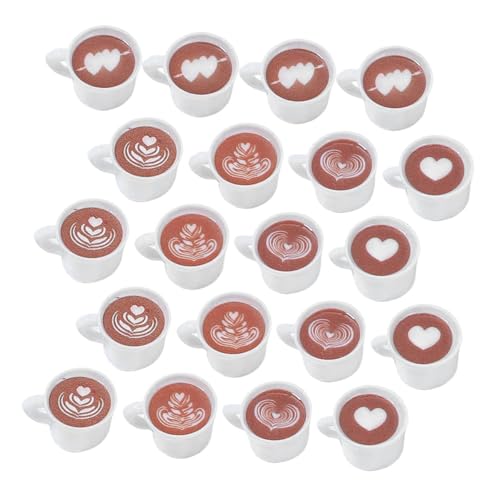 Abaodam Mini-Kaffeetasse, Kaffeebecher, Mini-Tasse für kleine Kaffeetassen, Mini-Desserttassen, Puppenhaus-Dekor, Kaffeetasse, Puppenhaus-Kaffeetasse, Miniatur-Mini-Dinge, Harz, Weiß, 20 Stück Abaodam Mini-Kaffeetasse, Kaffeebecher, Mini-Tasse für kleine Kaffeetassen, Mini-Desserttassen, Puppenhaus-Dekor, Kaffeetasse, Puppenhaus-Kaffeetasse, Miniatur-Mini-Dinge, Harz, Weiß, 20 Stück von Abaodam