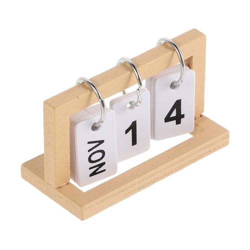 Abaodam Mini-Kalender Für Puppenhaus, Kleiner Holzkalender, Umklappbarer Tischkalender, Puppenhaus, Niedliche Bürodekoration, Schreibtischdekoration, Beige Abaodam Mini-Kalender Für Puppenhaus, Kleiner Holzkalender, Umklappbarer Tischkalender, Puppenhaus, Niedliche Bürodekoration, Schreibtischdekoration, Beige von Abaodam
