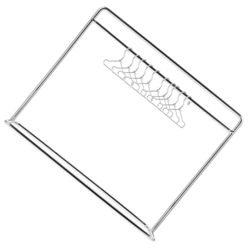 Abaodam Mini Kleiderbügel aus Robustem Teilig mit Mittelgroßem Silbernen Ständer und Kleinen Silbernen Kleiderbügeln Stabile Puppenzubehör für Puppenschrank und Miniaturhaus Abaodam Mini Kleiderbügel aus Robustem Teilig mit Mittelgroßem Silbernen Ständer und Kleinen Silbernen Kleiderbügeln Stabile Puppenzubehör für Puppenschrank und Miniaturhaus von Abaodam