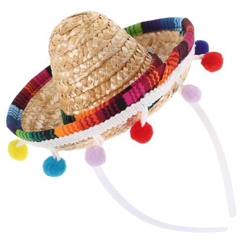 Abaodam Mini Mexikanischer Sombrero Kinderparty Hut Handgefertigtes Accessoire Für Feste Karneval Geburtstagsfeiern Sonnenschutz Einzigartiges Design von Abaodam