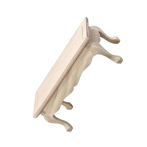 Abaodam Miniatur-haustisch Möbelzubehör Maßstab 1/12 Mini-tischornament Holztischmodell von Abaodam