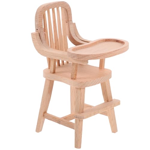 Abaodam Hochstuhl für Puppen Hochstuhlspielzeug Für Puppenmöbel Zubehör Für Puppen Puppenhaus Möbel Miniatur Holzstuhl Modell Für Kreative Spielideen Und Rollenspiele Abaodam Hochstuhl für Puppen Hochstuhlspielzeug Für Puppenmöbel Zubehör Für Puppen Puppenhaus Möbel Miniatur Holzstuhl Modell Für Kreative Spielideen Und Rollenspiele von Abaodam
