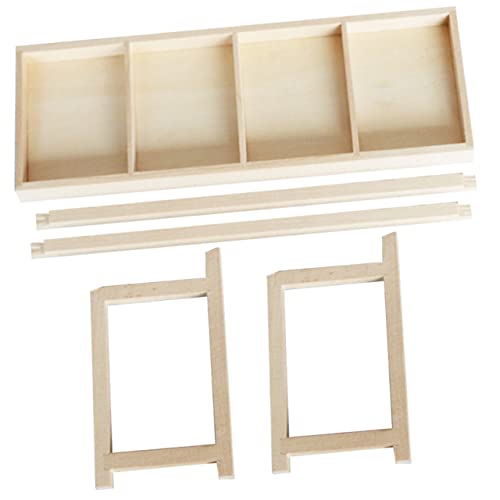 Abaodam Mini-Möbel Puppenzubehör Bausatz Miniatur-Puppenhaus Möbel für Babypuppen Puppenbett für kinderspielzeug Kindermöbel entzückende Minimöbel hölzern Khaki Abaodam Mini-Möbel Puppenzubehör Bausatz Miniatur-Puppenhaus Möbel für Babypuppen Puppenbett für kinderspielzeug Kindermöbel entzückende Minimöbel hölzern Khaki von Abaodam
