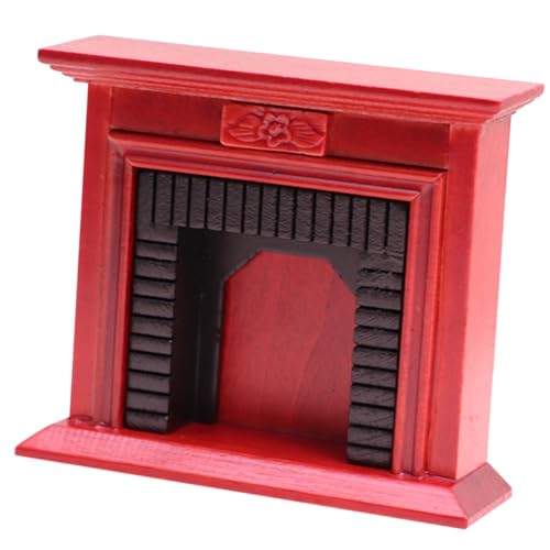 Abaodam Mini Möbel Zubehör für Puppenstuben Dekorativer Mini Kamin für DIY Puppenhaus Deko von Abaodam