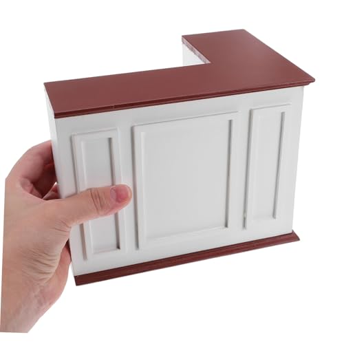 Abaodam Mini Möbelmodell Mini Hausdekoration Puppenhausmöbel Miniatur Schrankfigur Miniatur Möbelmodell Puppenhaus Wohnzimmermöbel Hellbraunes Holz von Abaodam