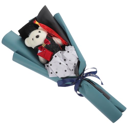 Abaodam Mini-Plüsch-Bär-Blumenstrauß zum Schulabschluss, Geschenk für Abschlussfeier 2025, Partyzubehör Abaodam Mini-Plüsch-Bär-Blumenstrauß zum Schulabschluss, Geschenk für Abschlussfeier 2025, Partyzubehör von Abaodam