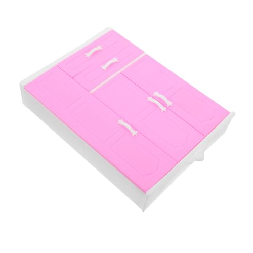 Abaodam Mini Princess Garderobe Tell vor, zu Nachttische Puppenhaus Kleiderschrank Möbel für Puppenhaus Schlafzimmer-Puppenhausmöbel Schrank für Puppe Plastik Rosa Abaodam Mini Princess Garderobe Tell vor, zu Nachttische Puppenhaus Kleiderschrank Möbel für Puppenhaus Schlafzimmer-Puppenhausmöbel Schrank für Puppe Plastik Rosa von Abaodam