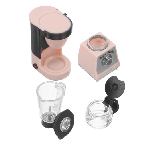 Abaodam Mini-Puppenhaus-Kaffeemaschine, Mixer und Kaffeekanne für interaktives Küchenspiel und Sammlerstück-Dekoration, 1 Set Abaodam Mini-Puppenhaus-Kaffeemaschine, Mixer und Kaffeekanne für interaktives Küchenspiel und Sammlerstück-Dekoration, 1 Set von Abaodam