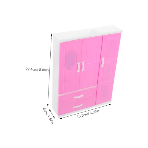 Abaodam Mini Puppenschrank für Puppenhaus Prinzessinnen Inspirierter Miniatur Kleiderschrank aus Ungiftigem Material mit Vielseitiger Aufbewahrung Spielzimmer Deko für Mädchen und Abaodam Mini Puppenschrank für Puppenhaus Prinzessinnen Inspirierter Miniatur Kleiderschrank aus Ungiftigem Material mit Vielseitiger Aufbewahrung Spielzimmer Deko für Mädchen und von Abaodam