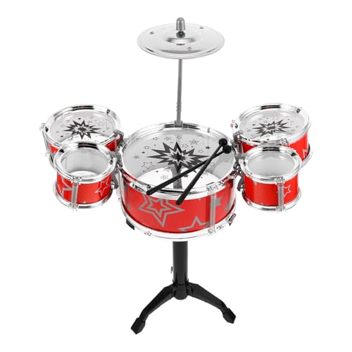 Abaodam Mini Schlagzeug Set für Kleinkinder Realistisches Design Mehrere Klangeffekte Sicheres für Frühe Musikbildung für Jungen und Mädchen von Abaodam