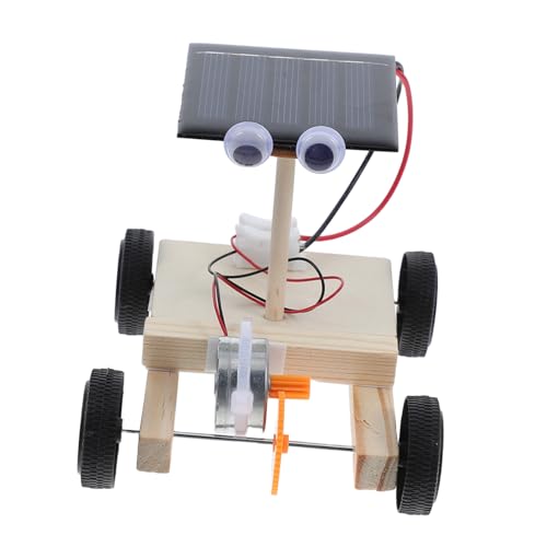 Abaodam Mini Solarbetriebenes DIY Auto Kit für Montage Solarauto Lernspielzeug Kreativität und Technischem Verständnis für Jungen und Mädchen von Abaodam