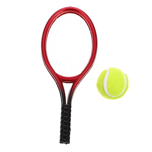 Abaodam Mini-tennisschläger-spielzeugset Für Die Hausdekoration Miniatur-sportgeräte Mini- -tennisschläger-Spielzeug von Abaodam