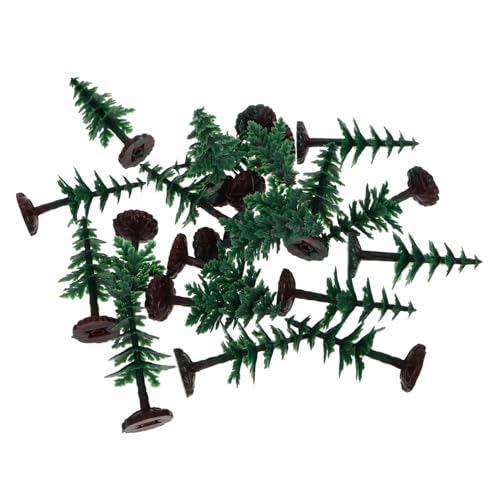 Abaodam Mini Weihnachtsbaum Miniatur Kiefern Diorama Bäume Miniatur Bäume Für Diorama Miniatur Landschaftsdekoration Modellbäume Für Diorama Modell Kiefern Grüner Kunststoff 20 von Abaodam