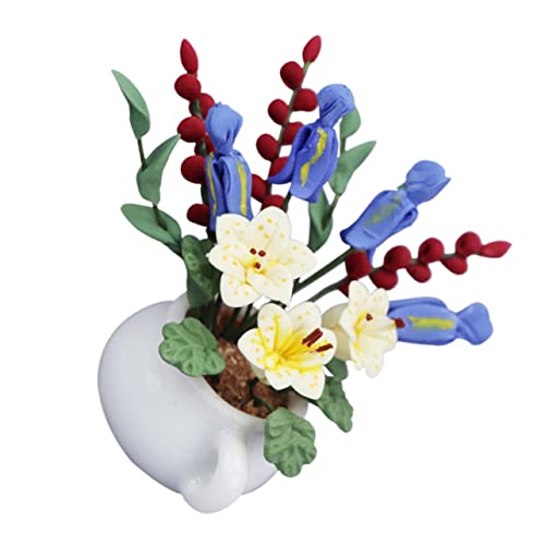 Abaodam Realistische Mini-Harz-Bonsai-künstliche Blumentopfpflanze Für Puppenhaus-landschafts-wohnkultur Abaodam Realistische Mini-Harz-Bonsai-künstliche Blumentopfpflanze Für Puppenhaus-landschafts-wohnkultur von Abaodam