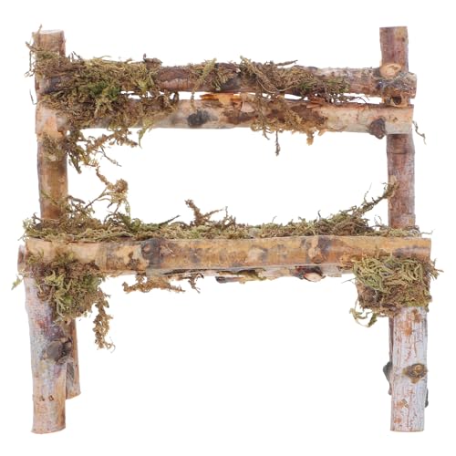 Abaodam Exquisite Miniatur-landschaftsdekoration – Landschaftsornament Mit Holzstuhl Für Schaufensterdekoration Und Fotografie von Abaodam