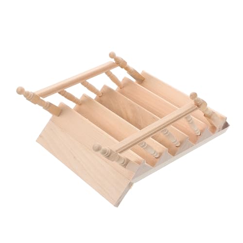 Abaodam Miniatur-holztreppe Für Puppenhaus Kreatives Lernspielzeug Für Jungen Und Mädchen Zum Spielen Und Für Fantasievolle Spielsets von Abaodam