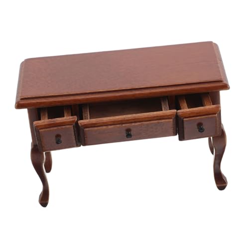 Abaodam Mini-puppenhausmöbel: Mini-holztisch, Modell, Puppenhaus-esstisch, Kleines Möbelornament Für Puppenhaus-küchendekor von Abaodam