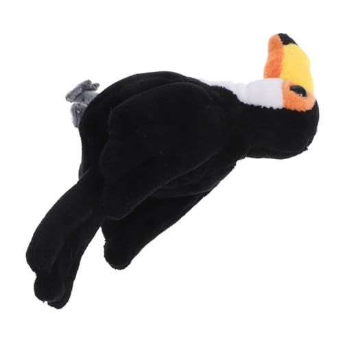 Abaodam Mini -vogelfingerpuppe Plüsch-Vogel-fingerpuppenspielzeug Handpuppen Für Kleinkinder Fingerplüschspielzeug Plüschtiere Fingerpuppenspielzeug Vogelpuppe Tierpuppe Pp Baumwolle Black von Abaodam