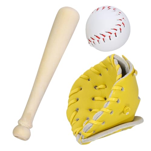 Abaodam Miniatur Baseball Teiliges DIY Puppenhaus Sport Zubehör mit Schläger Handschuh Ball für Detailreiche Miniaturen und Kreative Bastelprojekte Abaodam Miniatur Baseball Teiliges DIY Puppenhaus Sport Zubehör mit Schläger Handschuh Ball für Detailreiche Miniaturen und Kreative Bastelprojekte von Abaodam