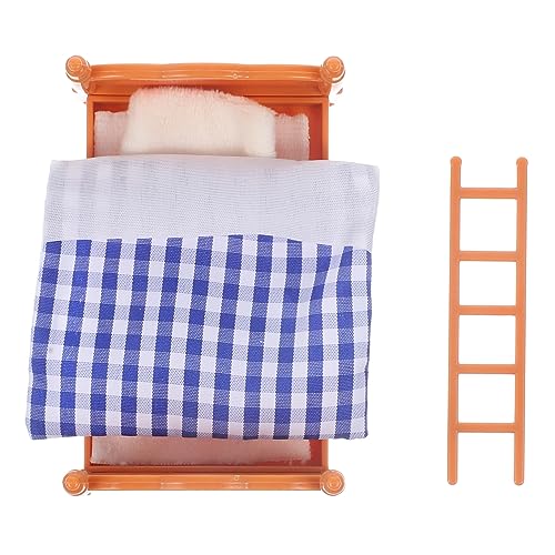 Abaodam Miniatur Bett Modell für Puppenhaus Teiliges Blaues Schlafzimmer Möbel Langlebiges und Stoffmaterial Realistische Gestaltung als Mini Haus Dekoration und Abaodam Miniatur Bett Modell für Puppenhaus Teiliges Blaues Schlafzimmer Möbel Langlebiges und Stoffmaterial Realistische Gestaltung als Mini Haus Dekoration und von Abaodam