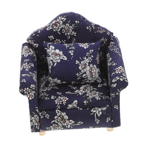 Abaodam Miniatur Couch Dollhouse Miniatur Couch Ornament Dollhouse Sofa Miniaturmöbel Winzige Blumen Couch Ornament Doll Couch Für Mini House von Abaodam