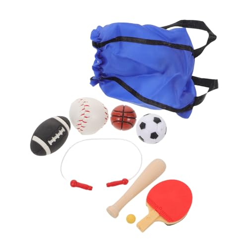 Abaodam Miniatur Dollhouse Sportausrüstung Realistisches Mini Basketball Fußball Baseball Tischtennis Springseil Robustes Tragbares Sports Set für Puppenhaus Dekoration und Kreatives Spiel Abaodam Miniatur Dollhouse Sportausrüstung Realistisches Mini Basketball Fußball Baseball Tischtennis Springseil Robustes Tragbares Sports Set für Puppenhaus Dekoration und Kreatives Spiel von Abaodam