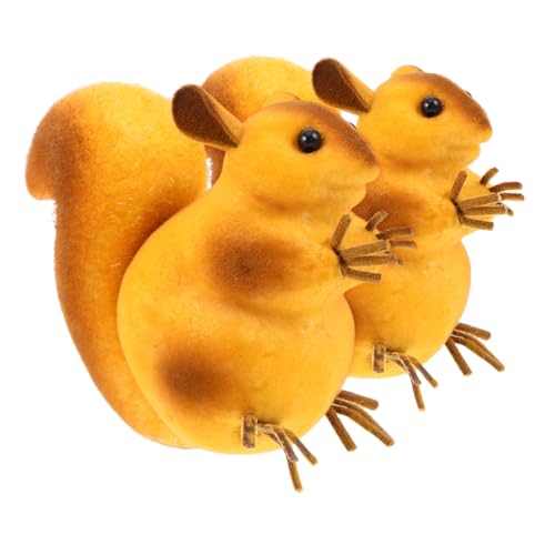 Abaodam Miniatur-Eichhörnchen-Mini-Eichhörnchen, realistisches Eichhörnchen, künstliches Eichhörnchen, Simulation, Eichhörnchen, Figuren, kleines Eichhörnchen, Mini-Figuren, Schaumstoff, 2 Stück Abaodam Miniatur-Eichhörnchen-Mini-Eichhörnchen, realistisches Eichhörnchen, künstliches Eichhörnchen, Simulation, Eichhörnchen, Figuren, kleines Eichhörnchen, Mini-Figuren, Schaumstoff, 2 Stück von Abaodam