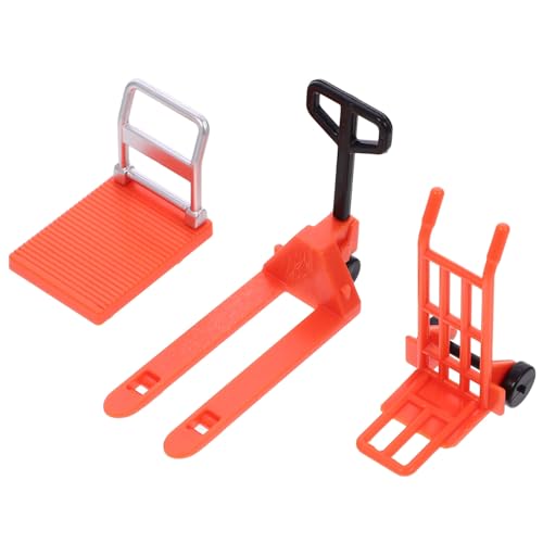 Abaodam Miniatur Gabelstapler Handwagen Baustellenmodell Lernspielzeug Orange Kleines Baustellenfahrzeug für Kreative Rollenspiele und Verkehrserziehung Abaodam Miniatur Gabelstapler Handwagen Baustellenmodell Lernspielzeug Orange Kleines Baustellenfahrzeug für Kreative Rollenspiele und Verkehrserziehung von Abaodam