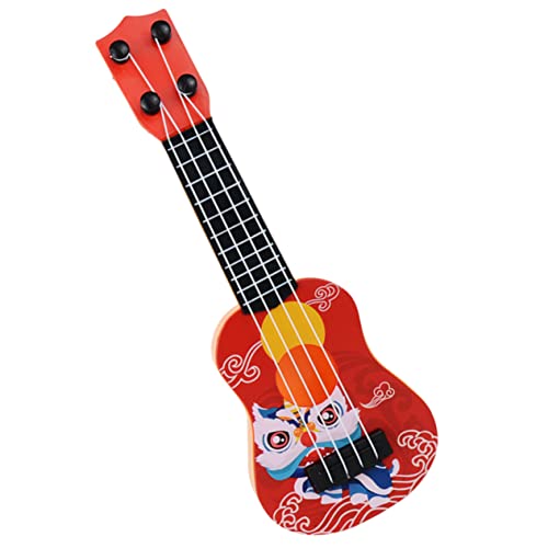 Abaodam Miniatur-Gitarrenmodell für Spaß, dekorative Ukulele für Fotografie-Requisiten, Mini-Hausdekoration, Schlafzimmer, Wohnzimmer, Küche von Abaodam