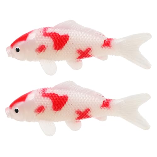 Miniatur- -Figuren, Fisch-Aquarium, Simulationsfisch, Figuren, Ornament, schwimmender Fisch, Aquarium, Fische, 2 Stück Miniatur- -Figuren, Fisch-Aquarium, Simulationsfisch, Figuren, Ornament, schwimmender Fisch, Aquarium, Fische, 2 Stück von Abaodam