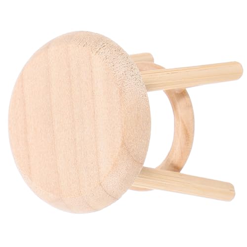 Abaodam Miniatur Hocker aus Holz für Puppenhäuser Rundes Möbelstück für Miniatur Schlafzimmer und Esszimmer für Kreative Dekoration für Kleine Räume Abaodam Miniatur Hocker aus Holz für Puppenhäuser Rundes Möbelstück für Miniatur Schlafzimmer und Esszimmer für Kreative Dekoration für Kleine Räume von Abaodam