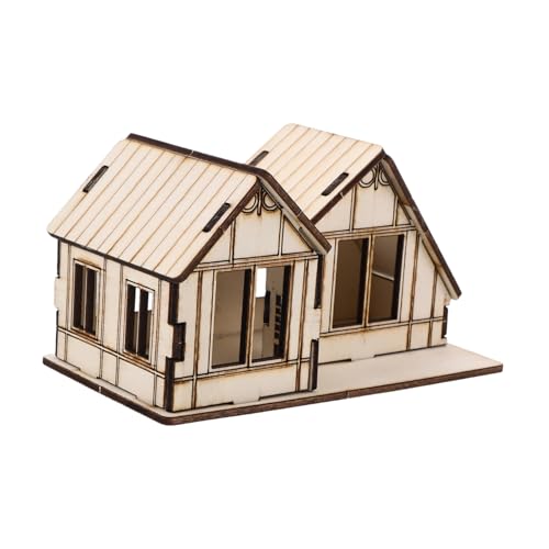 Abaodam Miniatur Holzhaus Bausatz Präzise Lasergeschnittene DIY Modellbau für Miniatur Szene Handgefertigte Dekoration Abaodam Miniatur Holzhaus Bausatz Präzise Lasergeschnittene DIY Modellbau für Miniatur Szene Handgefertigte Dekoration von Abaodam